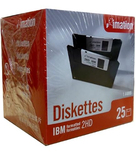 Amazon.com: Imation - 3.5 DS-HD (2.0 MB) IBM PC Formatted - Black